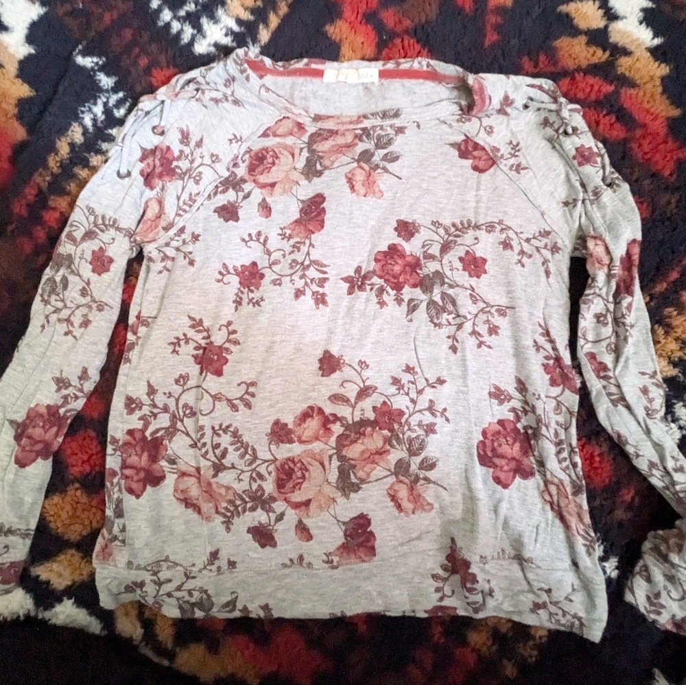 Floral long sleeve shirt